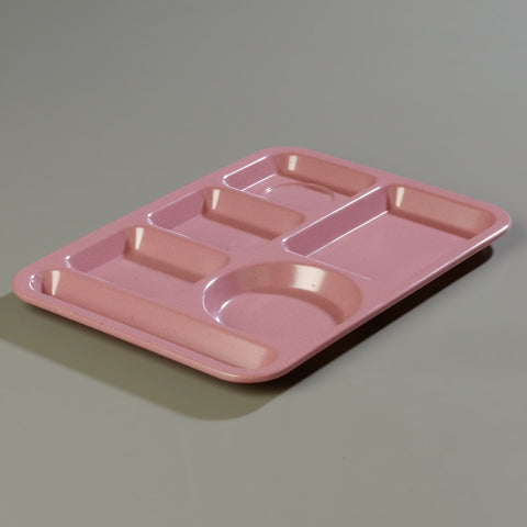 Tray Serving Left-hand Heavy Weight 6-compartment Rose Granite