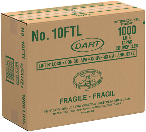 Dart LID WHITE LIFT N LOCK FOR 10J10, 10KY10, 12FJ10