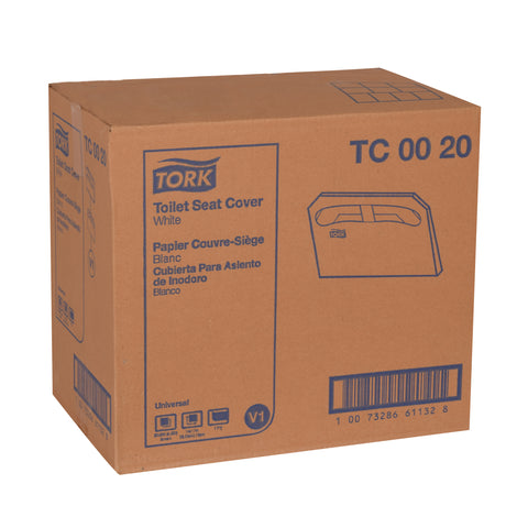 Toilet Seat Cover White 1/2 Fold