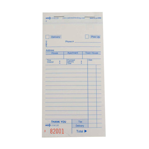 National Checking CHECKS GUEST DELIVERY 3-PART 12 LINE