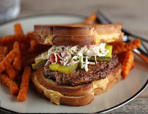 Beef Patty Ground Oval Seasoned Frozen 6 Oz