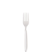 Fork Plastic Medium Weight White Ps