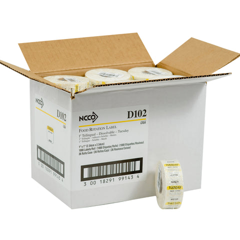 National Checking LABEL TUES 1X1 DISSOLVE-A-WAY