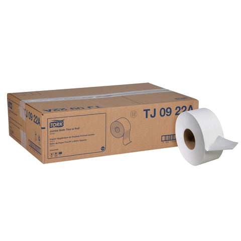 Tissue Toilet Jumbo Roll White 2 Ply 8.8