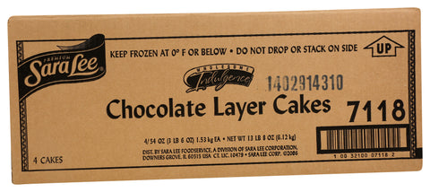 Cake Layer Nsa Chocolate Premium Un-cut Round 9