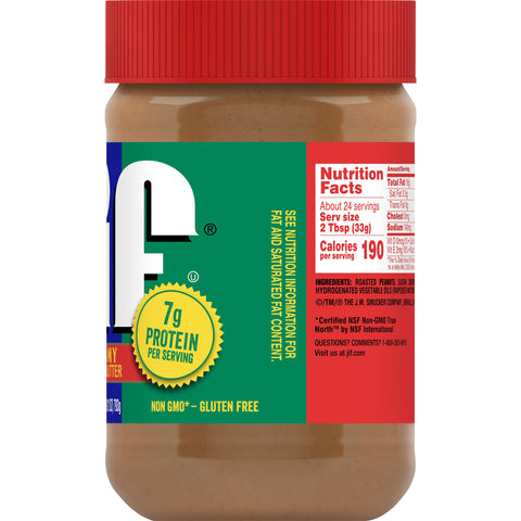 Jif Creamy Peanut Butter, 28 Ounce -- 10 per case.