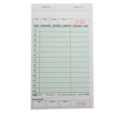 National Checking GUEST CHECK 2-PART GREEN NO CARBON 13 LINE 4.25X7.25
