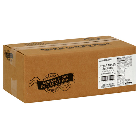General Foods International Coffees (GFIC) CAPPUCCINO MIX FRENCH VANILLA SUPREME
