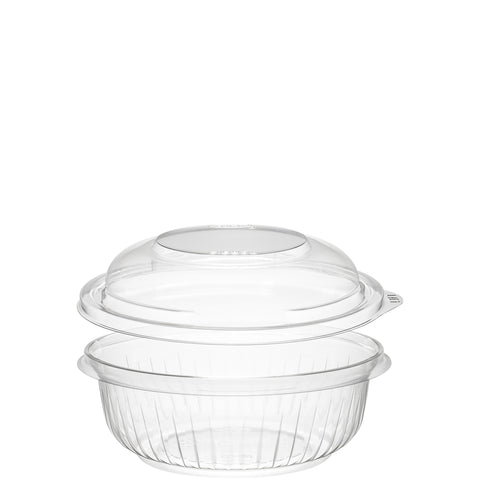 PresentaBowls® BOWL PLASTIC CLEAR W/ DOME LID 12 OZ