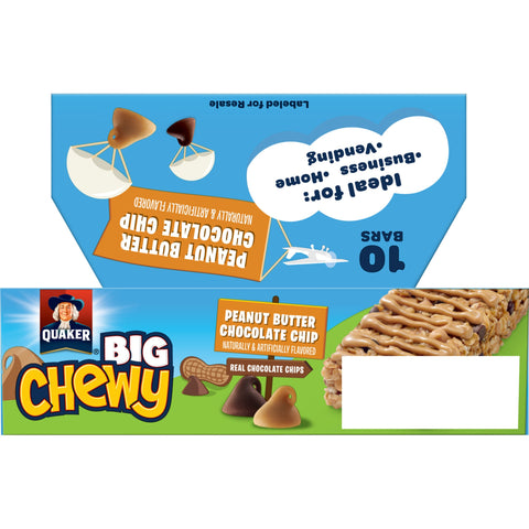 Quaker Chewy GRANOLA BAR BIG CHEWY PNB CHOCOCLATE CHIP