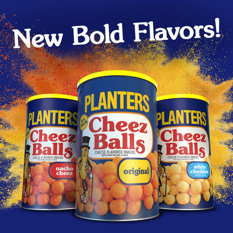 Planters Cheese Curls and Balls - Shipper -- 36 per case.
