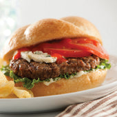 Advancepierre™ BEEF PATTY PUB STEAK BURGER FC 10000018480