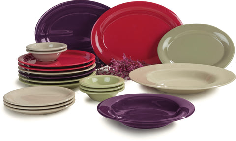 Carlisle BOWL FRUIT RIMMED DURUS® MELAMINE ROMA RED 4.5 OZ