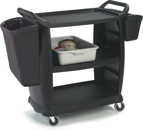 Carlisle 7.00 GAL BLACK TRASH BIN FOR BUSING CART