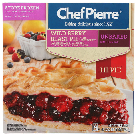 Pie Wild Berry Blast W/ Lemon Crust Flavor Fusion Hi 10
