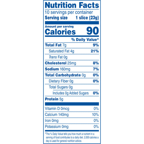 Kraft Deli Fresh Pepper Jack Natural Sliced Cheese, 8 Ounce -- 10 per case.