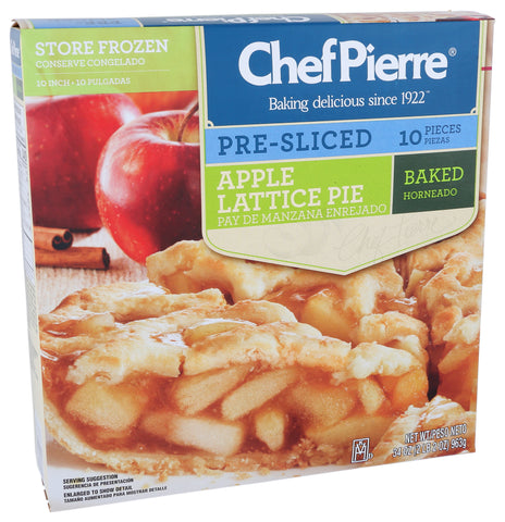 Sara Lee PIE APPLE LATTICE BAKED SECONDS FZ 10