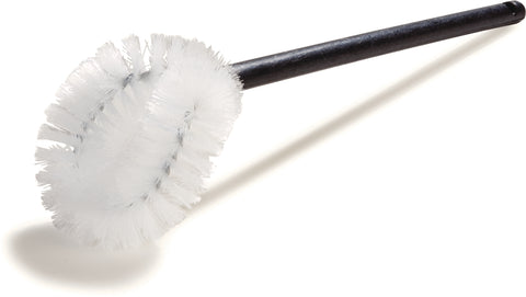 Brush Toilet Bowl White Synthetic Bristle Brush W/ Plastic Handle 17