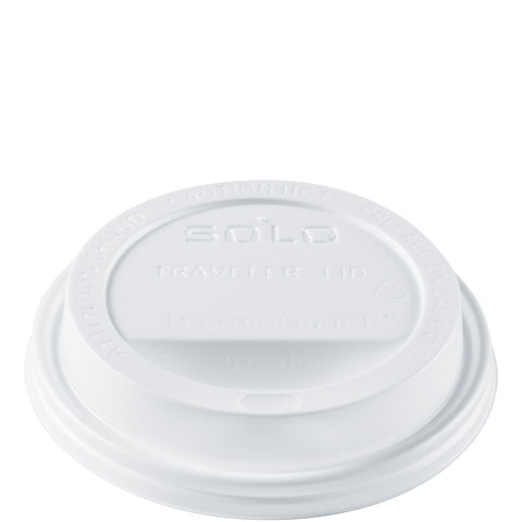 Solo® LID POLYSTYRENE DOME TRAVELER BLACK 12-24 OZ