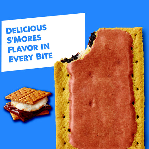 Pastry Pop Tart Smores Frosted 1.69 Oz Shelf Stable Twin Pack