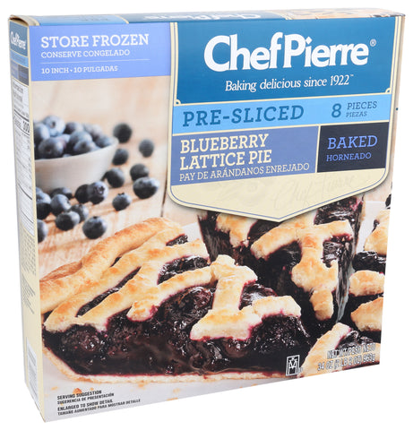 Pie Blueberry Lattice Thaw & Serve 8 Pre-sliced