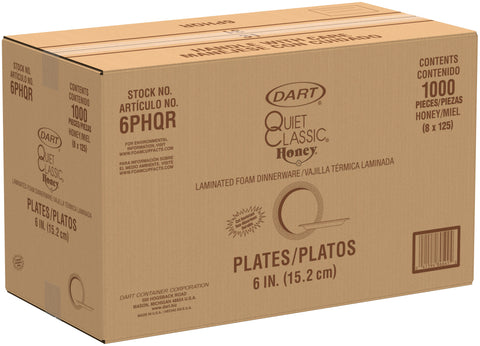 Dart Quiet Classic EPS Plate -- 1000 per case