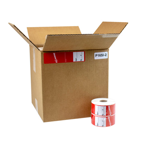 National Checking Secure It Red Permanent Label, 1.5 x 6 inch -- 20 per case