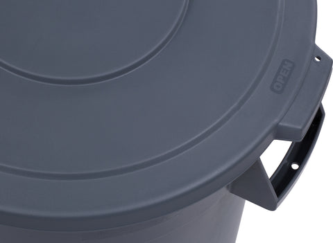 Carlisle LID CONTAINER WASTE BRONCO™ ROUND GREY 32 GAL