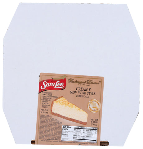 Cheesecake New York Style Creamy Plain Round 16 Slice 10