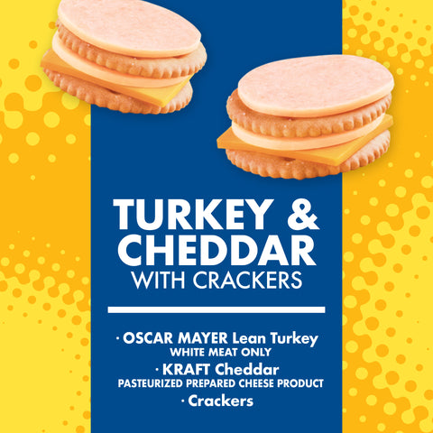 Kraft Oscar Mayer Lunchable Turkey and Cheddar Cheese, 4.5 Ounce -- 16 per case.