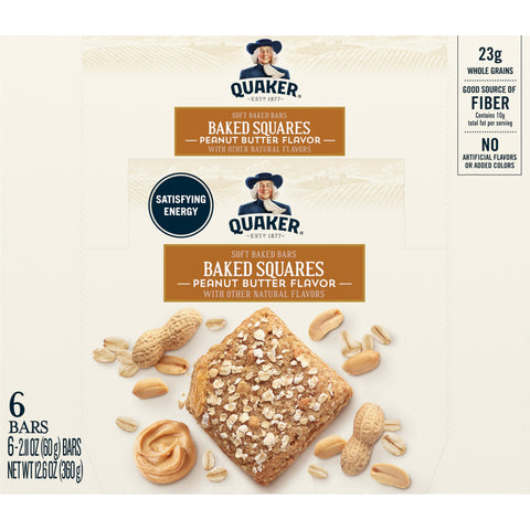 Quaker® QUAKER BRKFST SQR PEANUT BUTTER