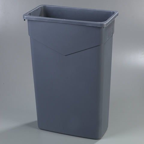 Container Waste Trimline™ Rectangle Trash Can Grey 23 Gal