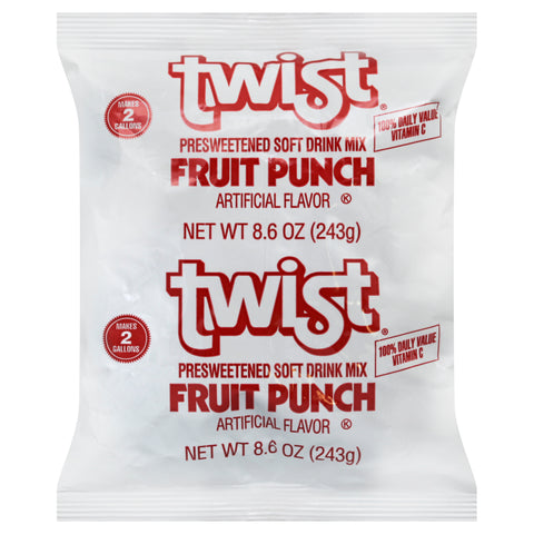Drink Mix Fruit Punch Pre-sweetened-2 Gal