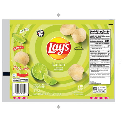 Chip Potato Limon Single Serve