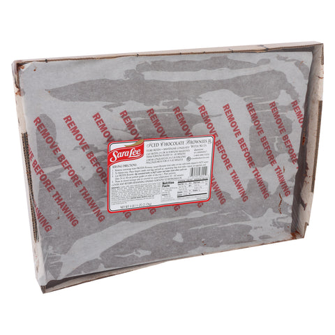 Sara Lee Iced Brownie with Nuts, 12 x 16 inch -- 4 per case.