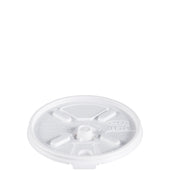 Lid Plastic White Lift N' Lock F/ Cups And Containers 16 Oz