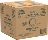 Dart Concorde® PLATE FOAM NON-LAMINATED WHITE 9