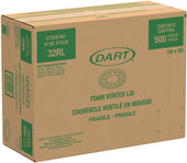 Lids Foam Vented White F/ Foam Cups And Containers 32 Oz