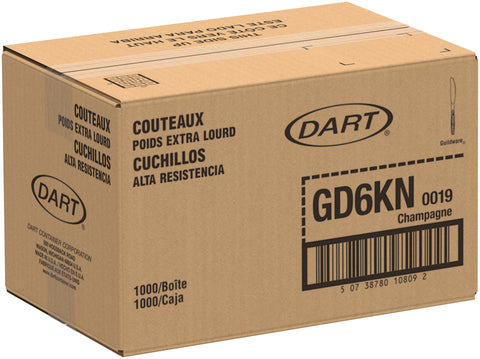 Dart Solo Sweetheart Guildware Extra Heavy Weight Polystyrene Champagne Knife, 7.6 inch Length -- 1000 per case
