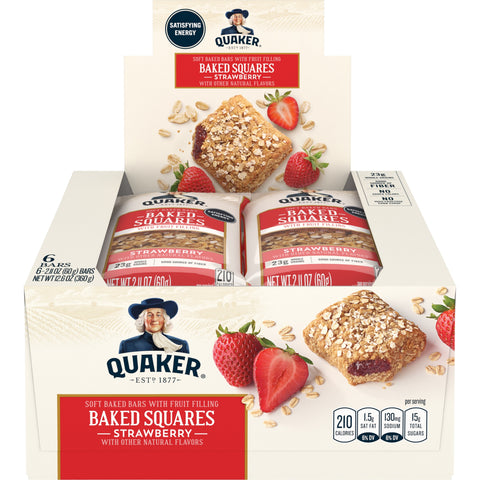 Quaker® QUAKER BREAKFAST SQUARE STRAWBERRY