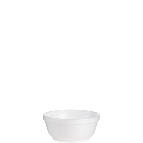 Swadley's BOWL FOAM WHITE SQUAT 8 OZ