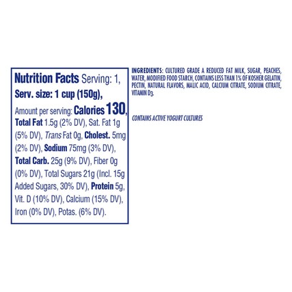 Dannon Fruit on the Bottom Mixed Berry Low Fat Yogurt, 5.3 ounce -- 12 per case