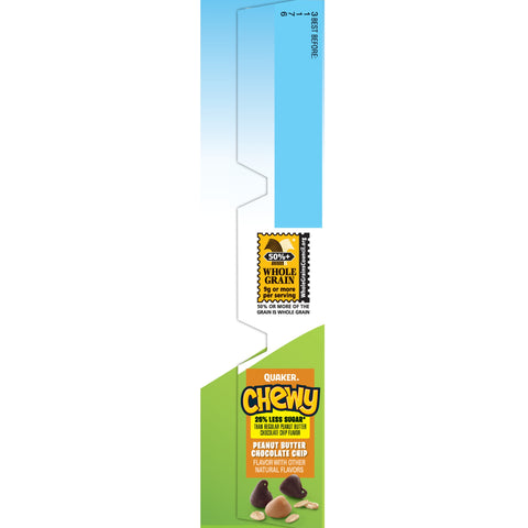 Quaker® GRANOLA BAR REDUCED SUGAR PNB CHOCOLATE CHIP