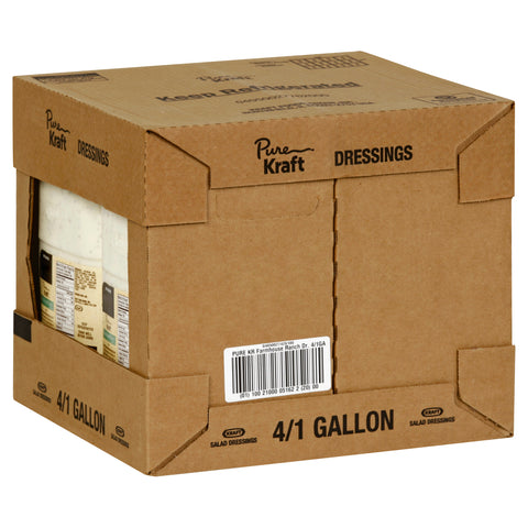 Kraft Pure Pourable Farmhouse Ranch Salad Dressing, 1 Gallon -- 4 per case.