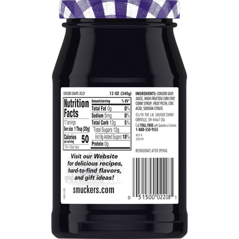 Smucker's® SMUCKERS JELLY GRAPE  12/12 Z