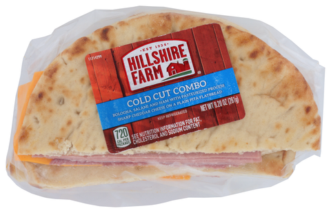 Hillshire Farm Cold Cut Combo Flatbread Sandwich, 9.2 Ounce -- 10 per case