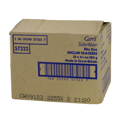 Cracker Keebler Carrs Table Water Bite Size 12 Case 4.25 Ounce