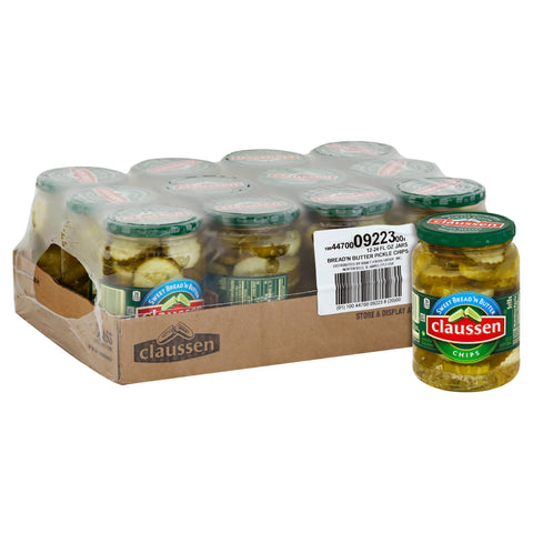 Claussen Sweet Bread N Butter Sandwich Slices Pickle, 24 Fluid Ounce -- 12 per case