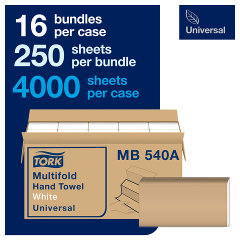 Towel Hand Multifold White 9.5x9.125