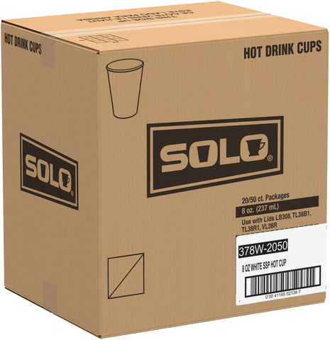 Cup Paper Hot Single Sided Poly 8 Oz